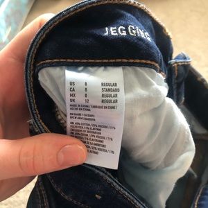 Distressed, super strech jeans